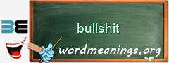 WordMeaning blackboard for bullshit